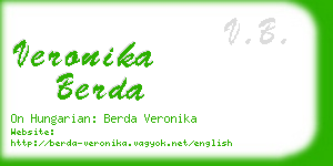 veronika berda business card